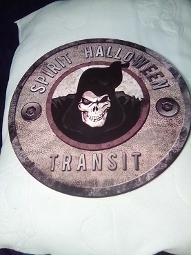 EXREMELY RARE Spirit Halloween 2015 Spirit Station Z Subway ISE Medallion Decal Sticker Halloween Horror Zombie Goth